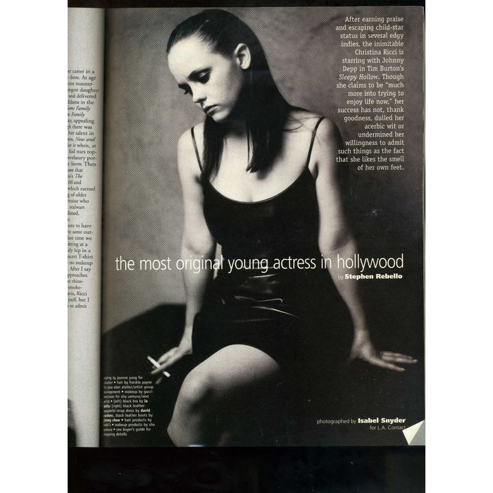 Movieline MagazinE CHRISTINA RICCI November 1999 Joshua