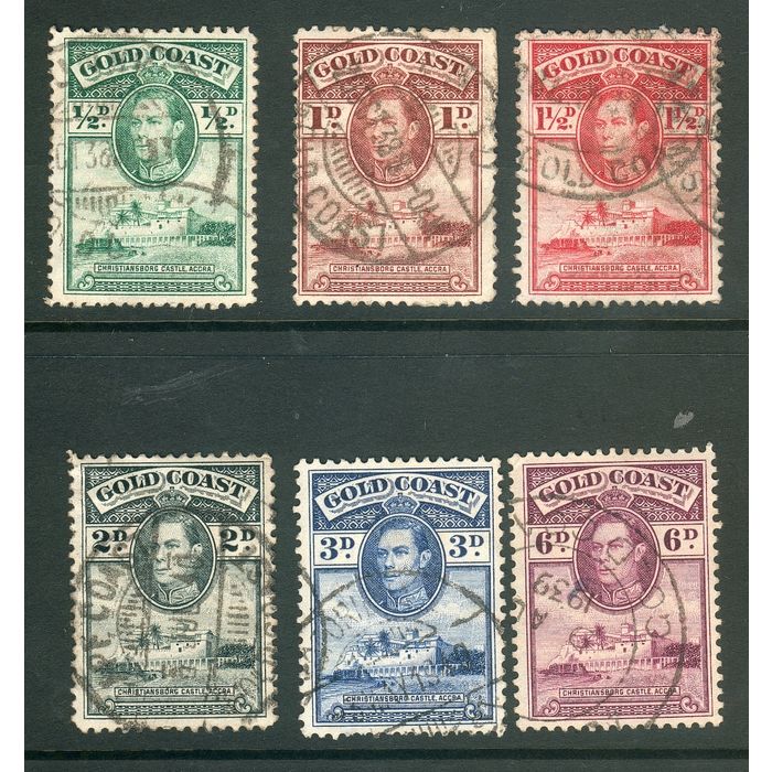 Gold Coast (Ghana) 1938 - KGV1 and Christiansborg Castle Accra ...
