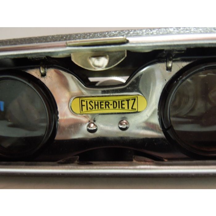 Vintage Fisher-Dietz 2.5 X Folding Binoculars Opera Glasses Black