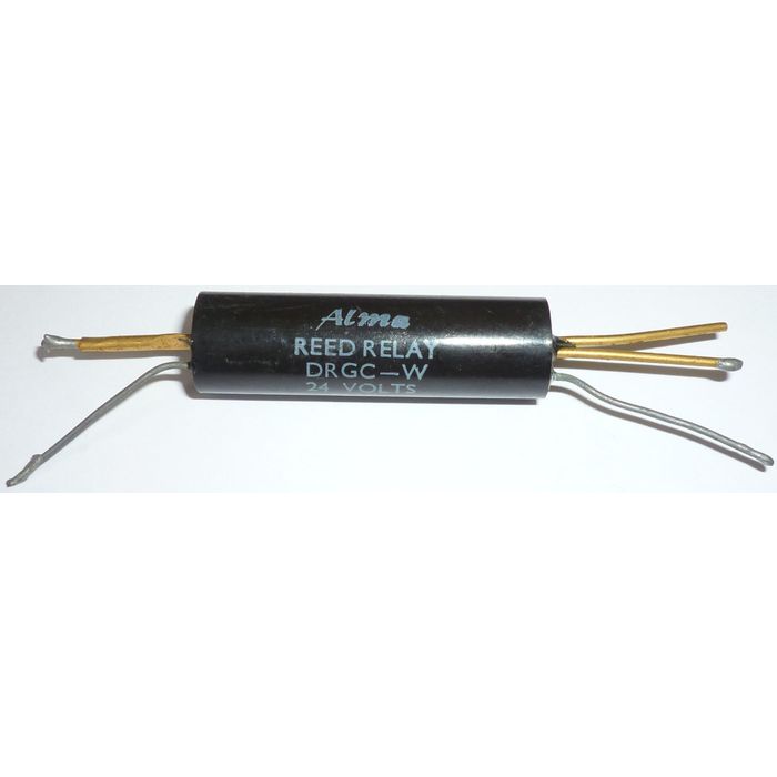 Reed relay 1P C/O Alma DRGC-W 24V coil 12.6 dia 43 mm long on eBid ...
