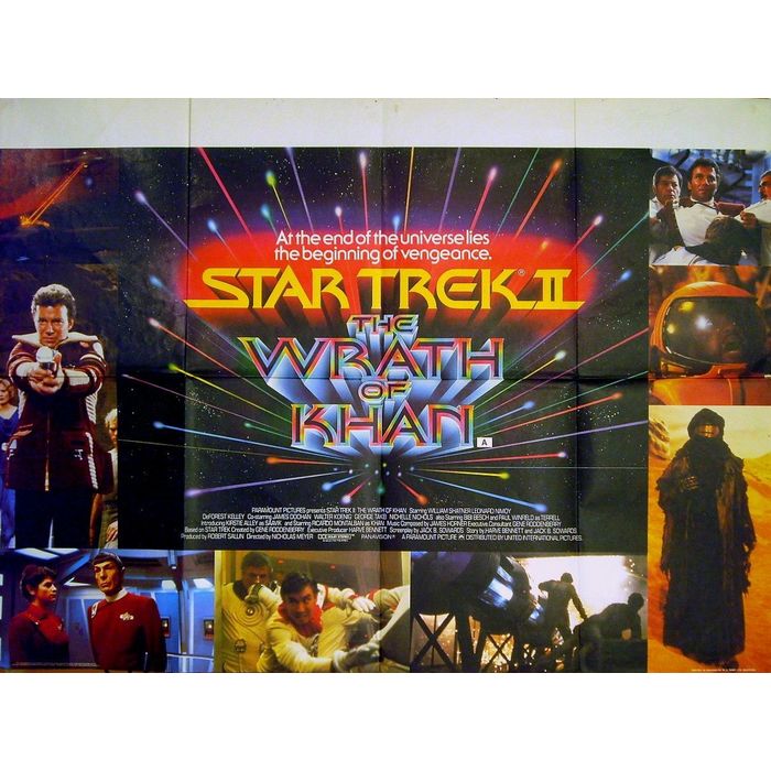 STAR TREK II 1982 William Shatner, Leonard Nimoy, DeForest Kelley UK ...