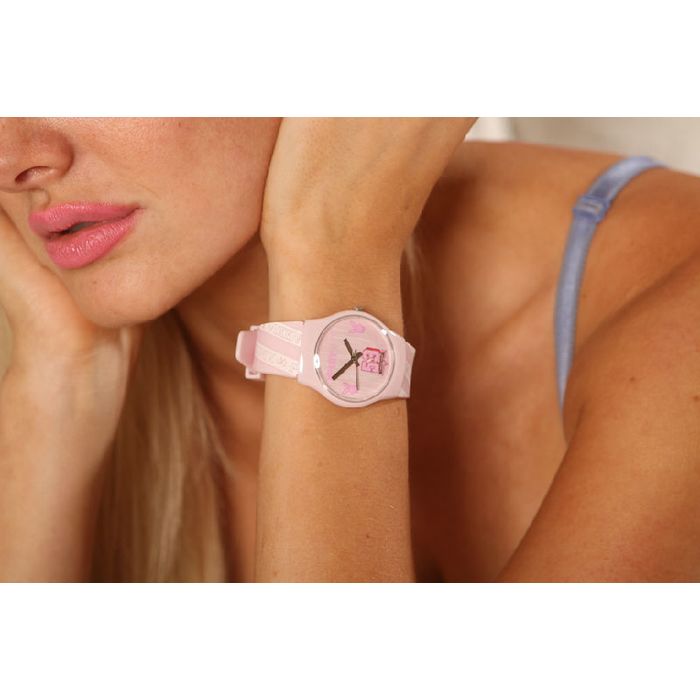 Playboy Watch Pink Varsity Vixen Casual Gift Box Pink Playboy Watch Quartz Varsity Vixen Teen College Play  main image 3