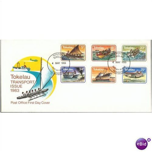 Tokelau FDC 1983 - SG 91-96 - Tokelau Transport Issue