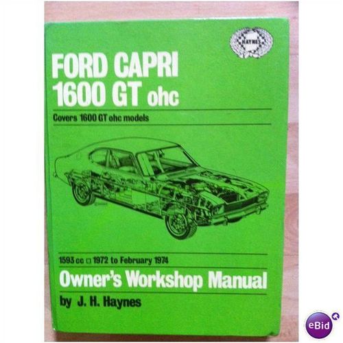 Ford Capri 1600 GT ohc, Haynes Owners Workshop Manual