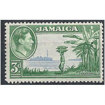 Jamaica 1936 SG126 3d Ultramarine & Green Mounted Mint .. .