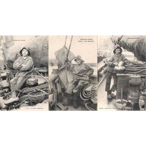 3 CARTES POSTALES - METIER DE LA PÊCHE - REF 2
