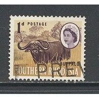 SouthernRhodesia.SG93 1d African Buffalo.Fine Used.May2015