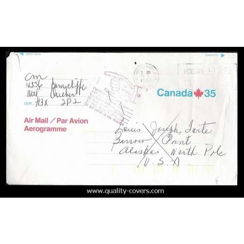 Canada #A61 Aerogram Airletter Sheet USED 1980, Alaska