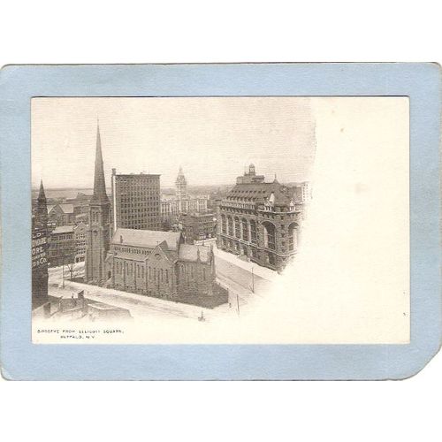 New York Buffalo Birdseye From Ellicott Square Street Scene ny_box4X1~2868