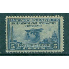 650 5c Globe and Airplane Very Fine MNG R0440
