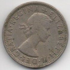 Coins. Pre-Decimal 1962 Elizabeth II. Two Shillinmgs