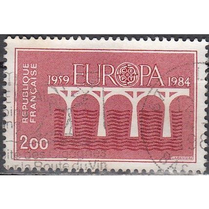 France 1984 Michel 2441 O Cote (2008) 1.00 € 25 Ans Europa CEPT Pont Cachet rond