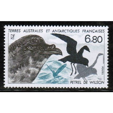 1988 FSAT / TAAF - Sc# 139 - Bird (Wilson's petrel) 6.80fr - Mint NH