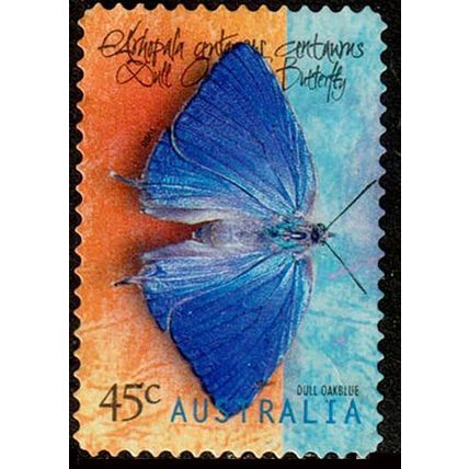 Australia 1998 Butterfly 45c Used Stamp Dull Oak Blue