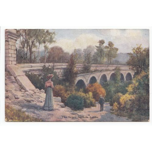 The Seven Arches Leeds Artist Signed Warren Williams 1905 Postcard Dainty Series