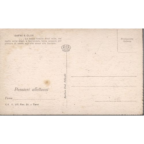 Spain Postcard - Dafni E Cloe - Lo bacio nonche diecl volte, ma molte volte.....