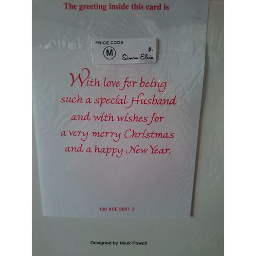 Large Christmas Cards - For My Husband - 09 - *** CLEARANCE SALE - 50% OFF ***