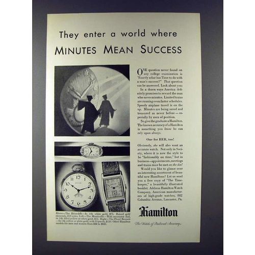 1930 Hamilton Briarcliffe, Monticello, Floyd Watch Ad