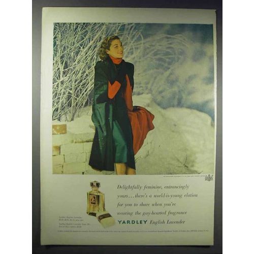 1948 Yardley English Lavender Perfume and Soap Ad