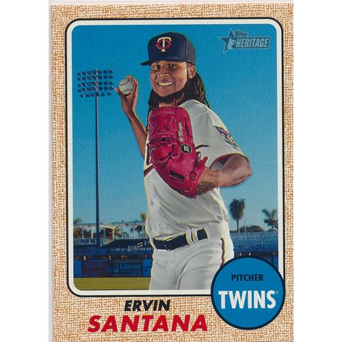2017 Topps Heritage Baseball 337 Ervin Santana Minnesota Twins