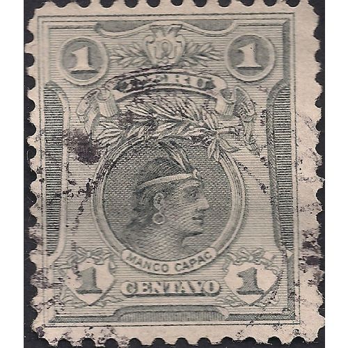 PERU, Manco Capac, grey 1920, 1 Cvo