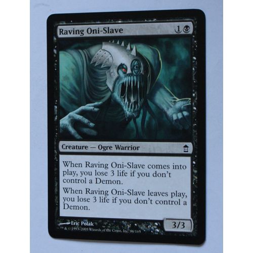 Magic the Gathering MTG CCG: Saviors of Kamigawa # 86 Raving Oni-Slave (A) 2005