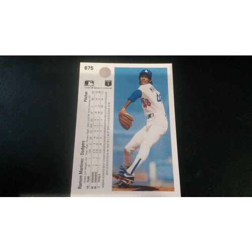 1990 Upper Deck Card # 675 Ramon Martinez Near Mint (7) Los Angeles Dodgers