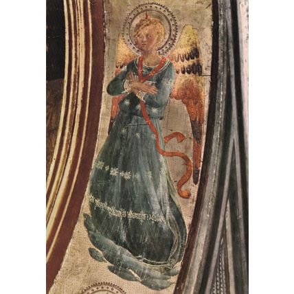 Fra Angelico Musician Angel Postcard unused VGC