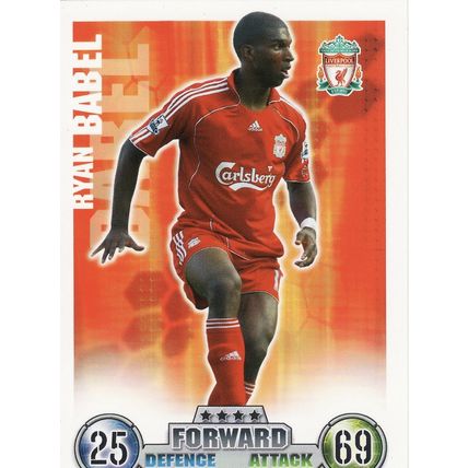 Match Attax 2007/2008 Ryan Babel Liverpool