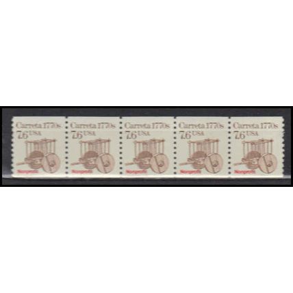2255 7.6c Carreta Fine MNH Dry Gum PNC 1/5 X2911