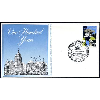 AUSTRALIA 1980 - Souvenir Cover, Melbourne International Centenary Exhibition