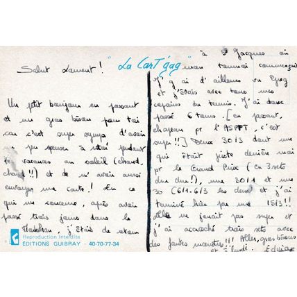 Gros bisous de loin France Postcard used VGC