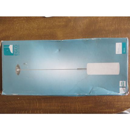 Eglo Troy3 Pendant Ceiling light ES E27 60W 60 Watt Nickel And Frosted