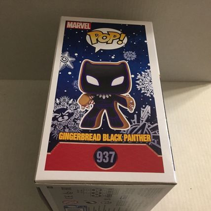 NEW Marvel Gingerbread Black Panther Funko Pop Figure #937