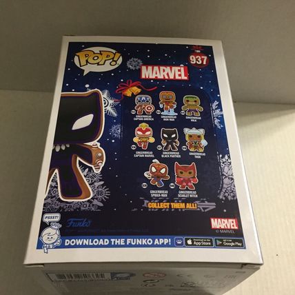 NEW Marvel Gingerbread Black Panther Funko Pop Figure #937
