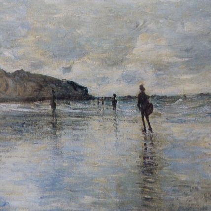 ART PRINT Claude MONET Low Tide at Pourville 1882 France impressionist painting