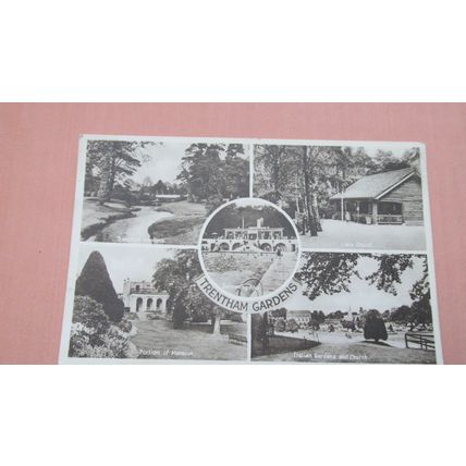 Tokim Postcard - Trentham Garden scenes, Stoke on Trent - Staffordshire