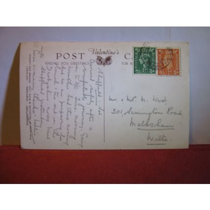 FARGATE, SHEFFIELD, YORKSHIRE used vintage postcard 1950s =