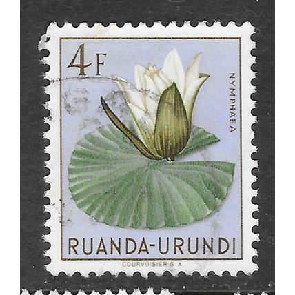 RUANDA URUNDI FLOWER 4F USED