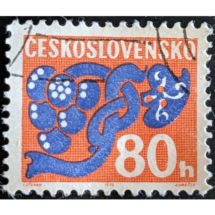 Stamp Czechoslovakia SGD1989 1971 80h Postage Due Used