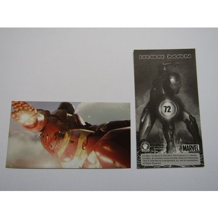 Marvel - Iron Man The Movie 2008 - Preziosi Sticker Drop-down Choice (e18)