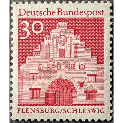 STAMP GERMANY WEST SG1371 1967 30pfg North Gate Flensburg Used