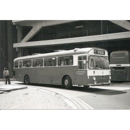 Black & White Photograph of Northampton Corporation Transport - UNH 12L