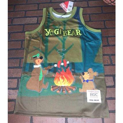 YOGI BEAR JELLYSTONEPARK Headgear Classics Basketball Jersey~Not Worn~M L XL XXL