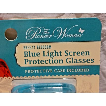 The Pioneer Woman "Breezy Blossom" Blue Light Screen Protection Glasses W/ Case