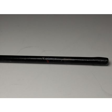 Primitive Iron Metal Ladle - Black -One end flattened, Spoon Head is Oval 15.75"