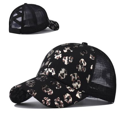 Bun Hat Cotton Summer Sun Sport Snapback Ponytail Baseball Cap Ladies High
