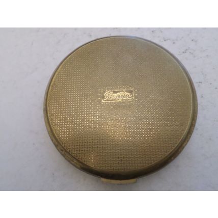 Stratton - vintage powder compact - gold coloured. #22