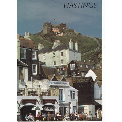 Hastings Old Town Sussex Postcard used creased