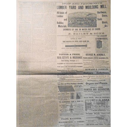 The Suffolk County Argus, 1890 - Lynching, murders, oil rich colored woman, etc.